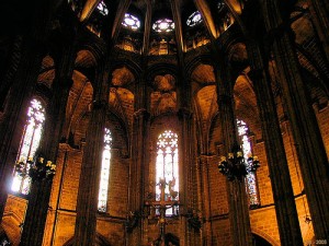 BARCELONA (Espanha): Cabeceira da Catedral.