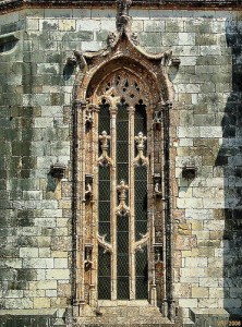 SETÚBAL (Portugal): Janelão manuelino no Convento de Jesus.